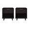 Manhattan Comfort Granville Black 1-Drawer Nightstand, 2PK 2-NS-5002 - alternate 2